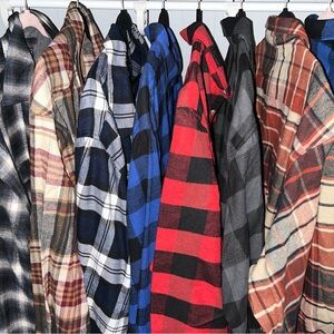 Men's Plaid Flannel Shirt Collection